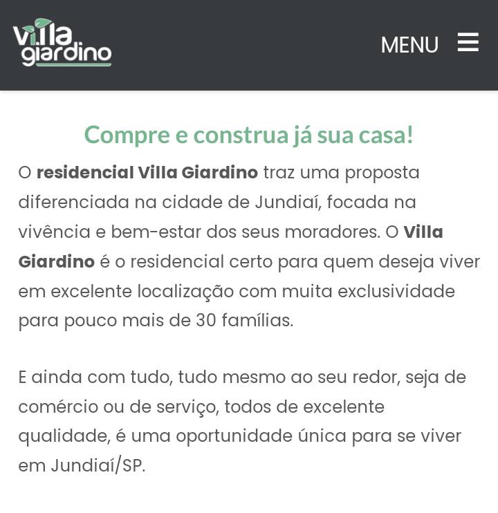 VILLA GIARDINO - CONDOMÍNIO FECHADO - PLANO - AT 225m²