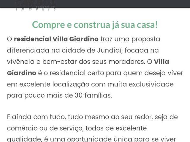 #150325E - Terreno em condomínio para Venda em Jundiaí - SP - 2