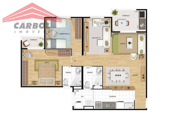 Apartamento, 2 quartos, 69 m² - Foto 42